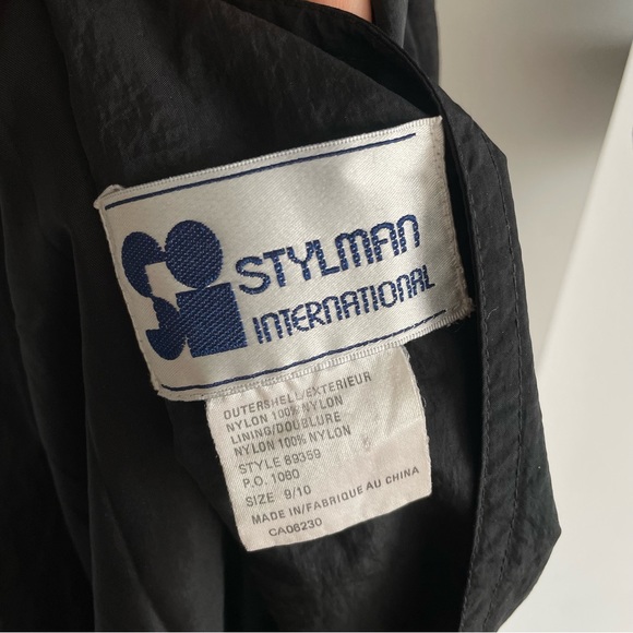 Vintage Black Trench Coat - Picture 5 of 9